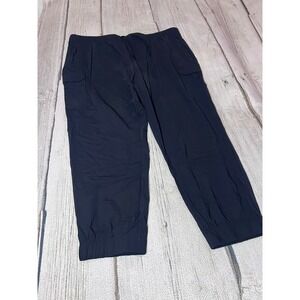 Tek Gear Mens Cargo Jogger‎ Pants Big Tall 3XL Tall Navy Blue Drawstring Waist